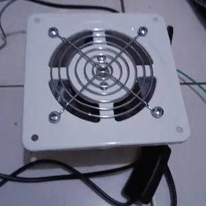 Hadiah Exhaust Fan Dinding 4Inch Kipas Exhaust Ventilasi Dinding untuk Kamar Mandi Booster Fan