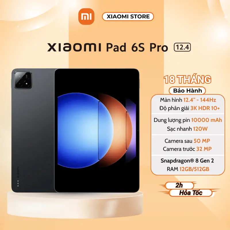 Máy tính bảng Xiaomi Pad 6S Pro (8GB/256GB) - Chính Hãng Bảo Hành 18 Tháng 0