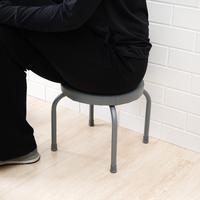 Gambar AZKO Soleil Arnold Bangku Kulit Low - Abu-Abu Stool Kursi Kecil Kursi Mini Seating Stool dari AZKO ID Kota Administrasi Jakarta Barat 4 Tokopedia