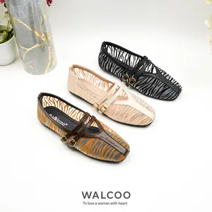PO Walcoo Descarte With Zebra Premium – Flatshoes Zebra Premium, Kasual
