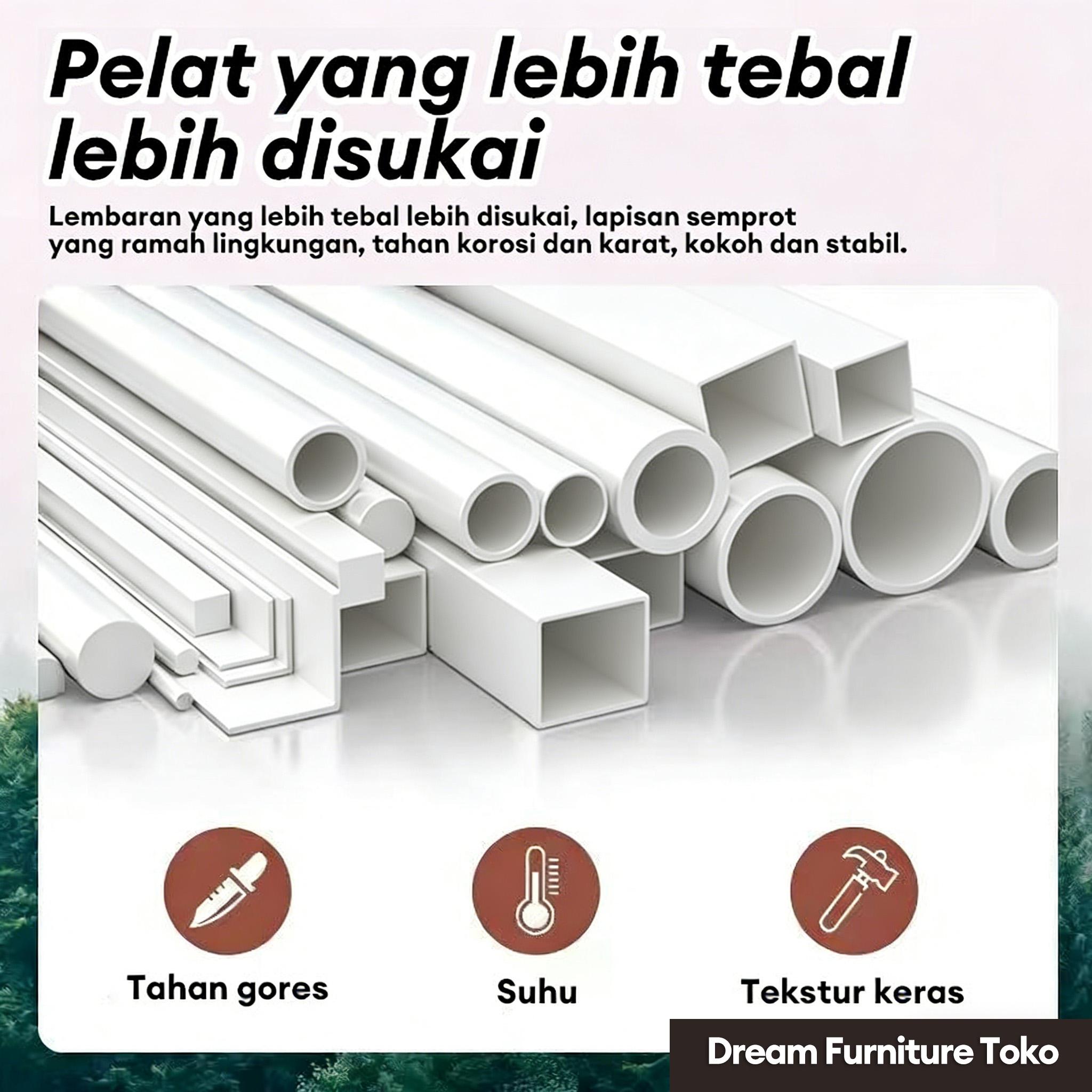 DF-6-Tidur Dipan Divan Besi Dipan Tempat Tidur Ranjang Besi Divan Kasur Tempat Tidur Dipan Tempat Tidur Besi 180cm Berkualitas Tempat Tidur Besi 100/120/160/180cm Tinggi Untuk Dua Orang Rangka  Ranjang Besi Tempat Dipan Besi  【5 tahun garansi】