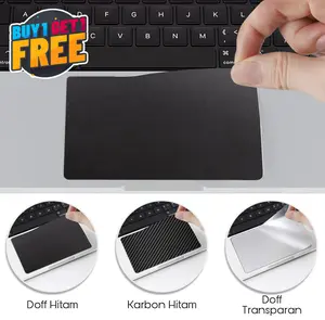 Premium Precut Laptop Touchpad Protector Cover Trackpad Skin Transparent Black Matte Carbon Pelindung Garskin Touch Track Pad MacBook Presisi