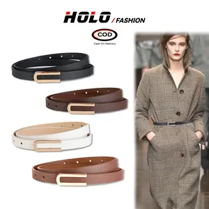 HOLO Sabuk Wanita Pinggang Sabuk Skena Style Belt Wanita Elegan Kulit Untuk Dress Korean Style