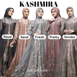 ARABELLE SCARF OFFICIAL KASHMIRA SERIES DRESS, BLOUSE, SKIRT,  ONESET SCARF PERFECT SILKY, CERUTY BABY DOLL PREMIUM