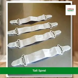 TALI KARET Strap SPREI Ujung Kasur Sheet GRIPPERS Pengait Jepitan Sudut Bed Pengikat Pengencang Kait