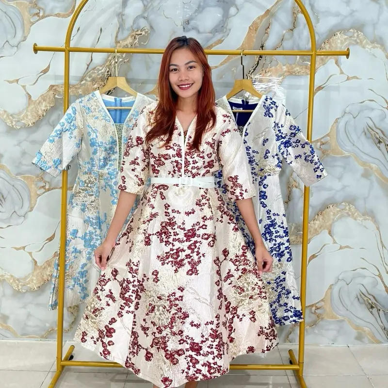 Dress jaguard premium 7805/Dres pesta mewah/dress formal Rumah Butik Bellicia/dress 1
