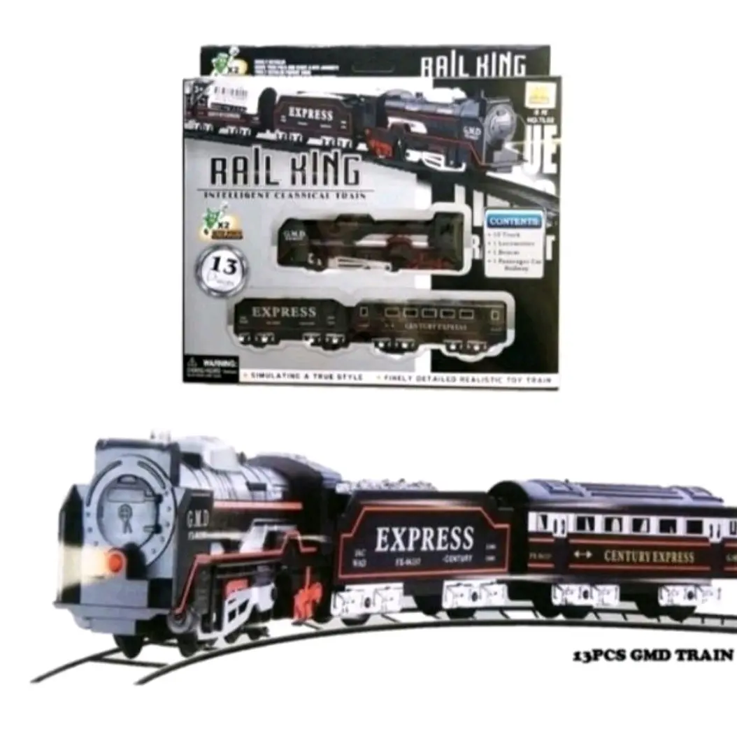 MAINAN KERETA RAIL KING TRAIN SET  Baterai