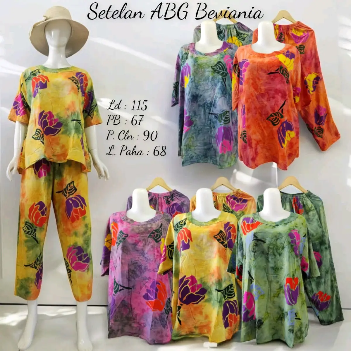 SETELAN BATIK UKURAN ABG/HARIAN