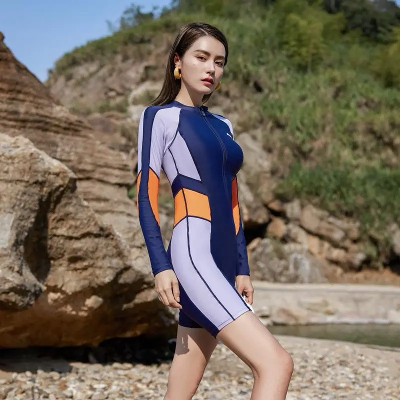 305 Onepiece Colour Block Rashguard 1