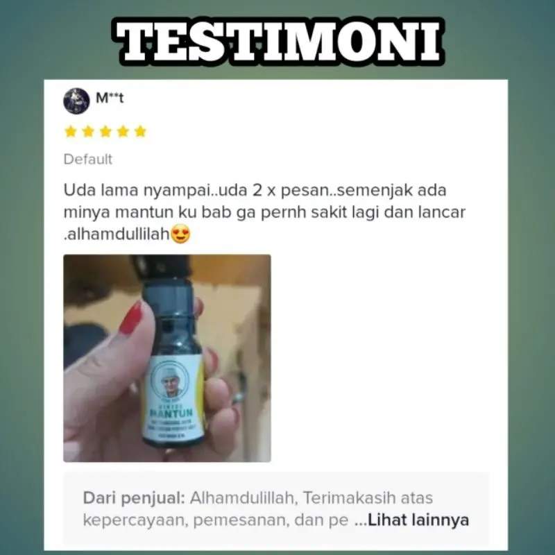 Minyak Mantun Mbah Mijan Herbal Penyakit Kulit isi 10ml 5