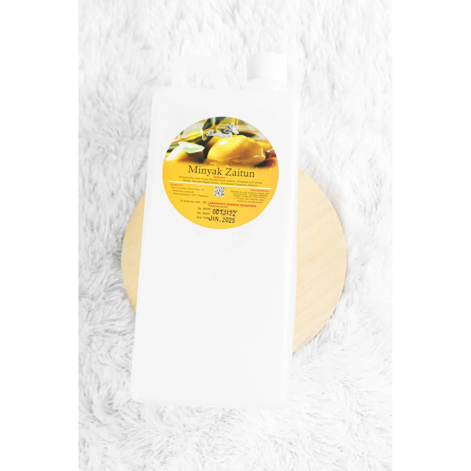 MINYAK PIJAT ORI PUTIH 1 LITER/MASSAGE OIL SPA /MINYAK PIJAT AROMA VANILLA JASMINE ORIGINAL- MINYAK ZAITUN 1 LITER