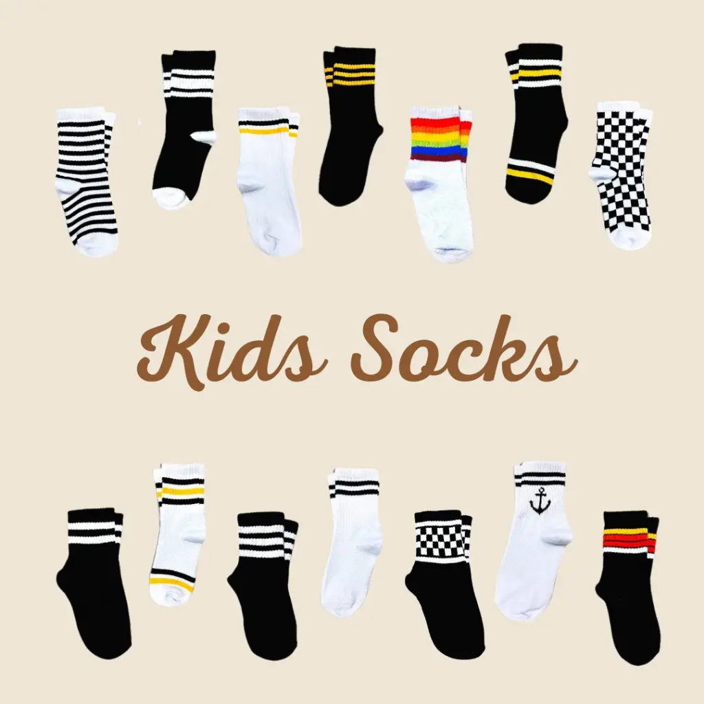 AWESOMEKIDS Kaos Kaki Anak Old School Bahan Katun Anak Laki Perempuan Fashion