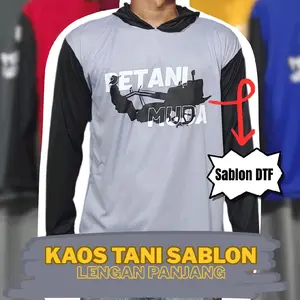 Kaos Basahan Bersablon Petani Muda TAKTOR HITAM