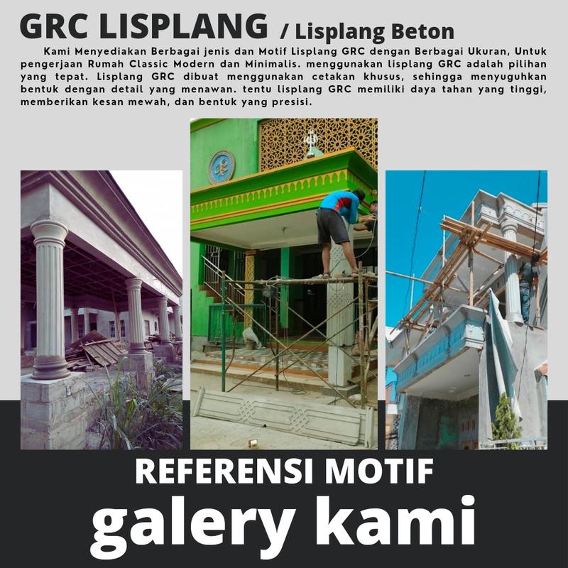 GRC Lisplang || Lisplang Beton || Menyediakan Pembuatan dan Pemasangan jenis dan motif Lisplang GRC dengan berbagai ukuran. 4
