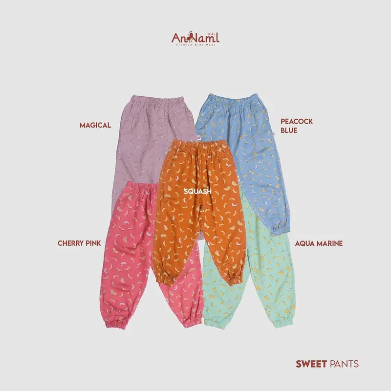 An-Naml Kids - Sweet Pants - Celana Panjang Anak Perempuan Usia 1-12 Tahun 4