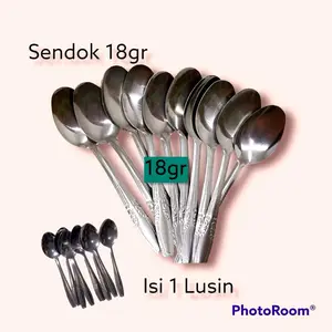 PhotoRoom Sendok Makan Garpu Makan Sendok Stainless Garpu Stainless 18gr Isi 1 Lusin