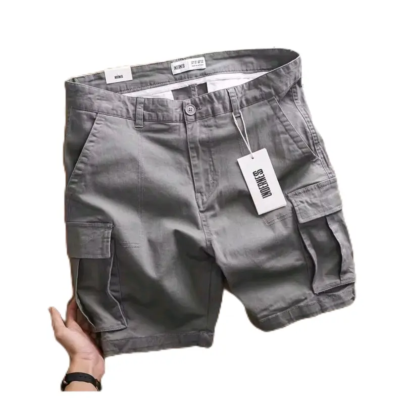 Celana Cargo Pendek Twill / Celana pendek cargo bahan katun twill melar Tebal Distro Santai Pria