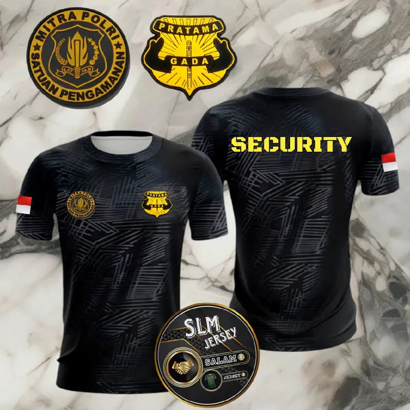 kaos drifit embose seccurity gadapratama terbaru sablon dtf bisa cod 0