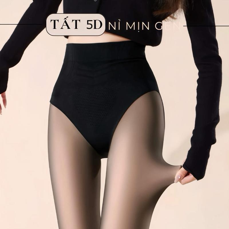  Hohudo Quần tất lót lông cừu 5D cao cấp dày 180gr - Siêu bền thon gọn chân 2 màu đen và nude {GIỎ MỚI} 