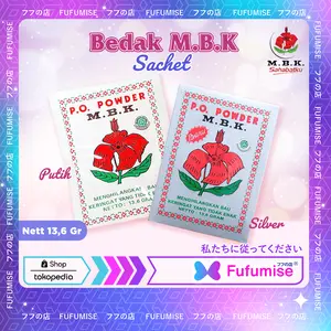 MBK Bedak Sachet/Ecer Series 13.6 gr | Silver | Putih | Bedak Bb | Mengurangi Bau Badan Dan Keringat | Perawatan Badan | FUFUMISE Powder