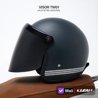 Gambar Clean Kaca Helm Bogo Retro Flat Universal (TW01) - Hitam dari GMA Product Series Kota Administrasi Jakarta Barat 1 Tokopedia