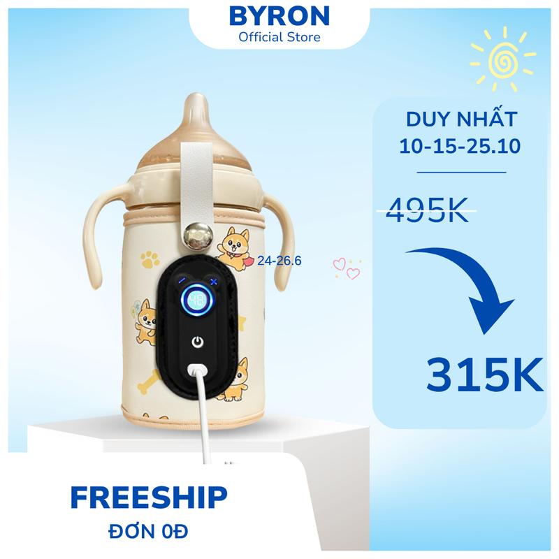 Túi Ủ Bình Sữa Di Động Drink Warmer Túi Ủ Bình Sữa Thông Minh Cao Cấp Có Cổng Sạc Type C Tiện Lợi Phù Hợp Nhiều Loại Bình