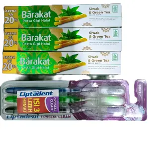 Paket Gigi 6 Pcs (Pasta gigi 3 pcs + sikat gigi 3 pcs)