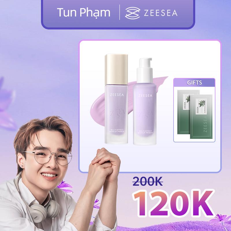 [Tun Phạm x ZEESEA]Kem Lót kem chống nắng mỹ phẩm ZEESEA Trang kem nền Điểm Mặt  Kem Lót Dưỡng Ẩm Cách Khuyết Điểm Làm Sáng Tông Màu 30g/1pcs + [Free Gift]Khăn tẩy trang 2pcs