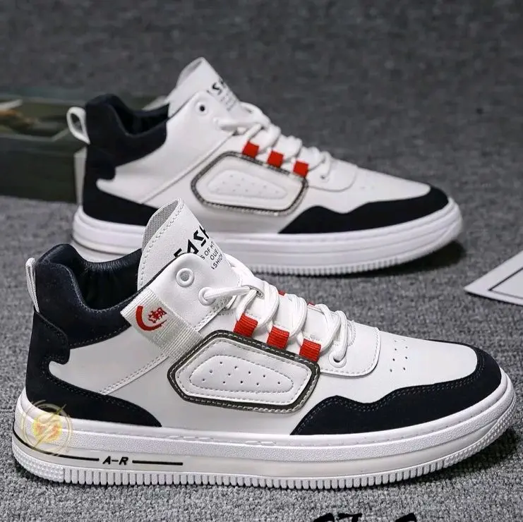 Terlaris Sepatu Sneakers Semi Boots Bertali Kekinian Casual Sepatu Pria Sneakers Shoes