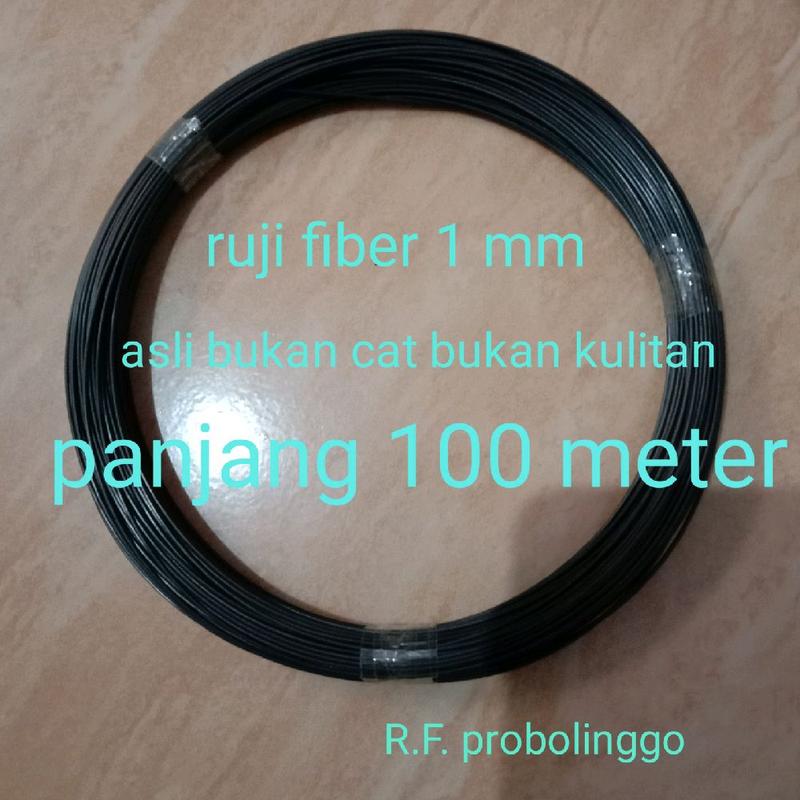 Ruji Fiber ukuran 1 mm Hitam panjang 100 meter - Shop | Tokopedia