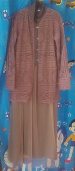Product Review of Gamis Muslim Anak Perempuan Usia 6 7 8 9 10 11 12 13 Tahun Padma Syari Kids Bahan cringkel Brukat from T**… 0