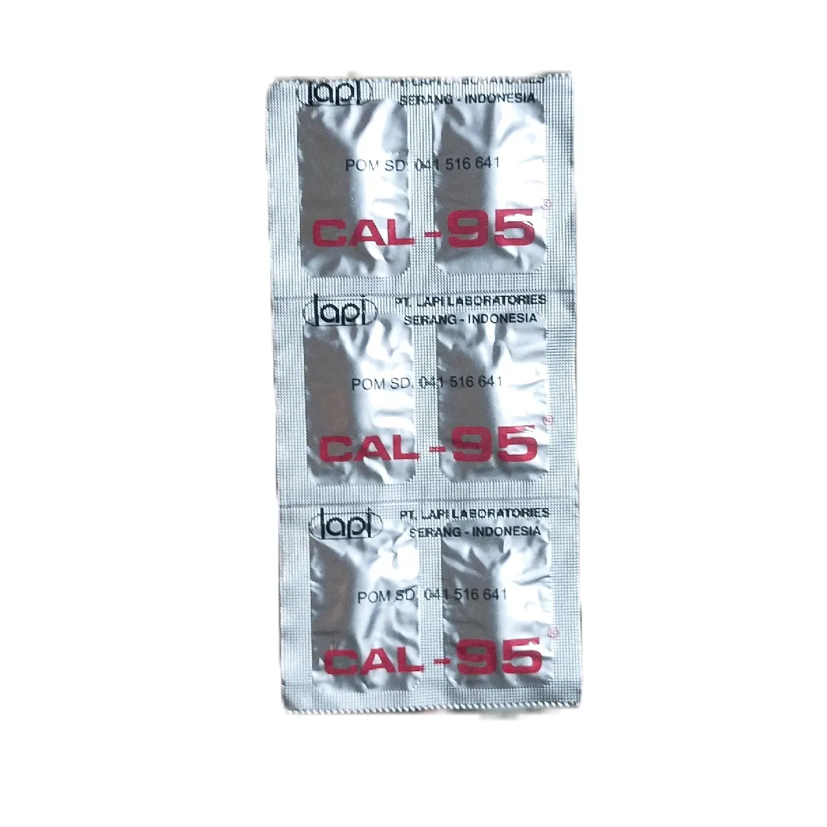 cal 95 kaplet suplemen tulang dan persendian / strip 6 kaplet