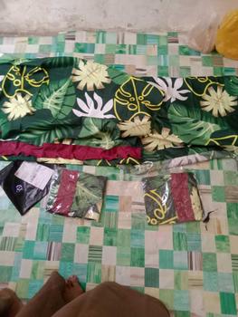 Product Review of Paket Hemat  50rb dapat 4 gorden kolong dapur Kain halus  Katun Free tali dan 3 pcs hook from h**7 2