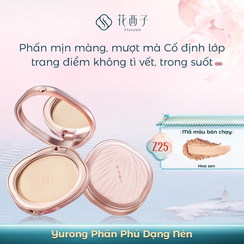 Hoa Tây Tử Yurong Phấn Phủ Dạng Nén 9g Florasis