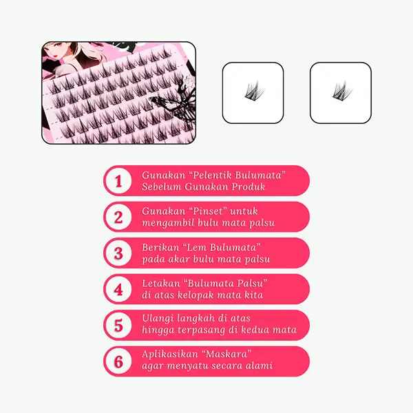 (BEST SELLER) A08RamadanRussian Look Bulu Mata Palsu -Riasan MataEvelash BulumataEyelash Extension 5