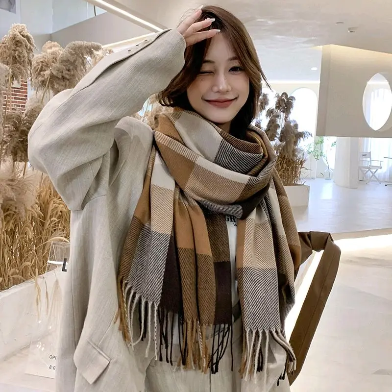 NEW Syal Korea Scarf Wool Cashmere Immitation Fashion Winter Autumn Musim Dingin