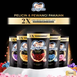 Laundress Pewangi Pelembut Pelicin Pakaian Laundry Anti Bakteri Pouch 750ml