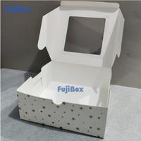 Gambar Fuji Box Dus kotak ivory polkadot bintang 25 cm x 25 cm x 12 cm putih  ivory premium jendela ( 10 pcs ) dari Fujiboxglobal Kab. Tangerang 5 Tokopedia