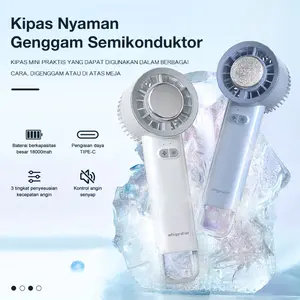 [ready stock]1800mah Kipas Angin Portable Cold Air 3 Wind Speed kipas angin AC Fan kipas mini Pendinginan cepat Adjustable Turbo kipas tangan untuk olahraga luar