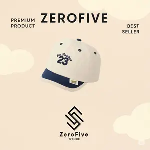 New Topi Baseball anak usia 8 bulan - 4 tahun Topi anak unisex laki laki perempuan ala korea bordir est number 23