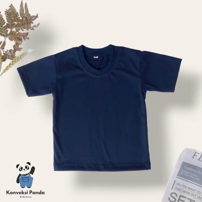 Kaos Polos Anak Unisex 1-3 Tahun Combed Laki-laki Perempuan 2