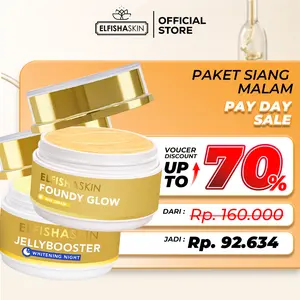 [BPOM] Elfisha Skin - Paket Foundy Glow dan Night Jelly Booster perawatan Wajah