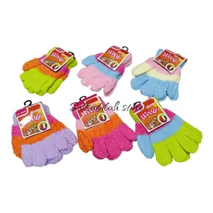6 Pasang sarung tangan anak 2-6 tahun bahan wool lembut dan halus Cewek Cantik