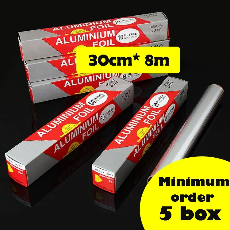 [Ready Stock]Heavy Duty Aluminium Foil / Food Grade /30cm*8M Cookware Disposable