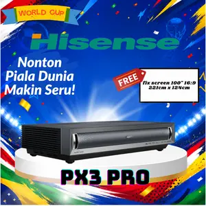 Hisense-LX3 Pro - Hisense-PX3 Pro UP TO 150 inche Laser TV-LPU laser engine-Ultra Short Throw Technology-4K UI upscaler-AI Computing-3000 Lumen Brightness-Dolby vision&atmos-Harman Kardon Sound