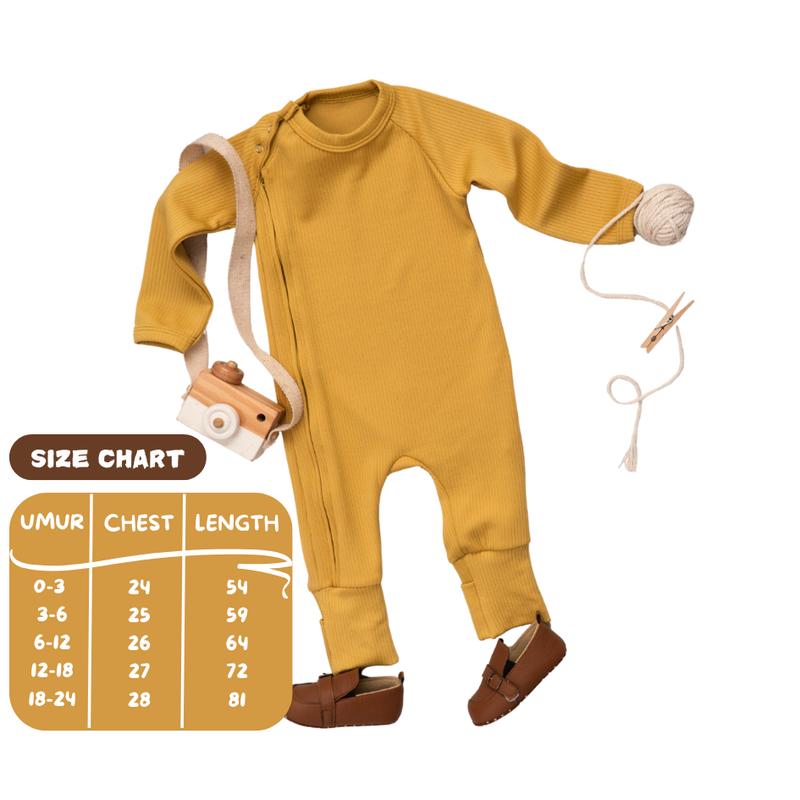 Product Introduction of OROK.id Sleepsuit Bayi Anak Jumper Baby Lengan Panjang Baju Tidur Piyama Newborn Unisex bahan Katun Premium 0