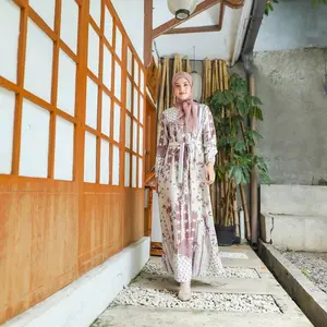 stok terbatas // Gamis Muslim motif etnik terbaru // gamis wanita kekinian gamis bahan adem