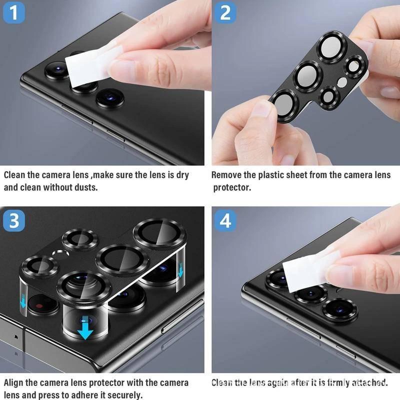 Product Introduction of Samsung camera lens protective film for Samsung S24 S23 ultra / S24 S23 PLUS integrated CD pattern rear film camera glass rear camera protective film 35