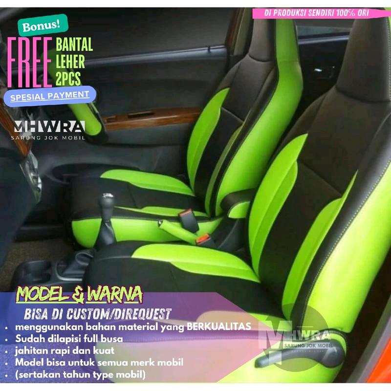 Sarung jok mobil calya sigra full 3 baris bahan kulit sintetis Astra grade A (harga standar) toyota daihatsu CALYA SIGRA Car COD bayar ditempat 6