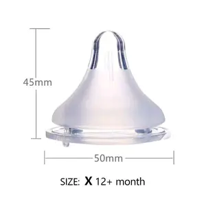 Dot Bayi Wide Neck | Diameter 5 cm | Nipple Peristaltik Botol Susu Standar / Bayi Standar Leher Bayi / Wide Neck